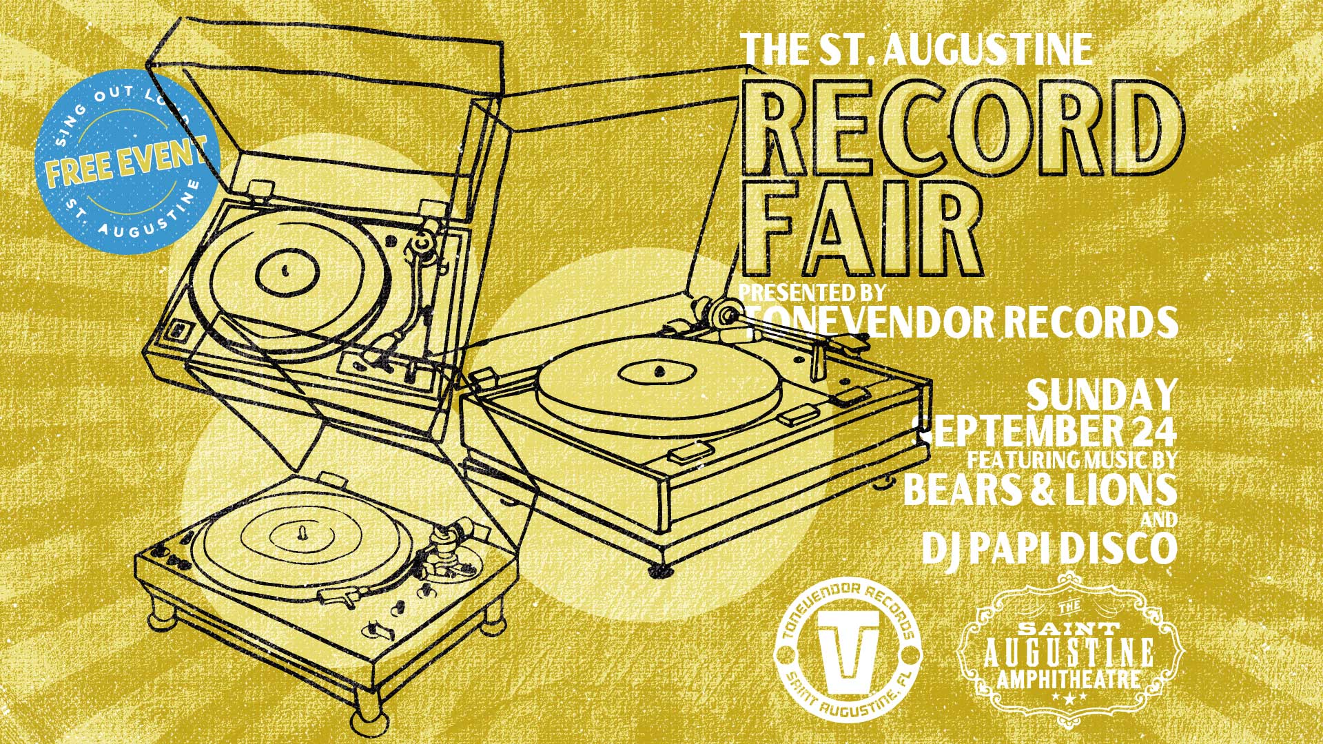 The St. Augustine Record Fair - Free Event!